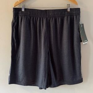 NWT HEAD Heather Gray Vault Shorts, XL, athletic, elastic, drawstring, polyester